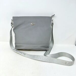 Lacoste Small Sling Crossbody Bag Gray